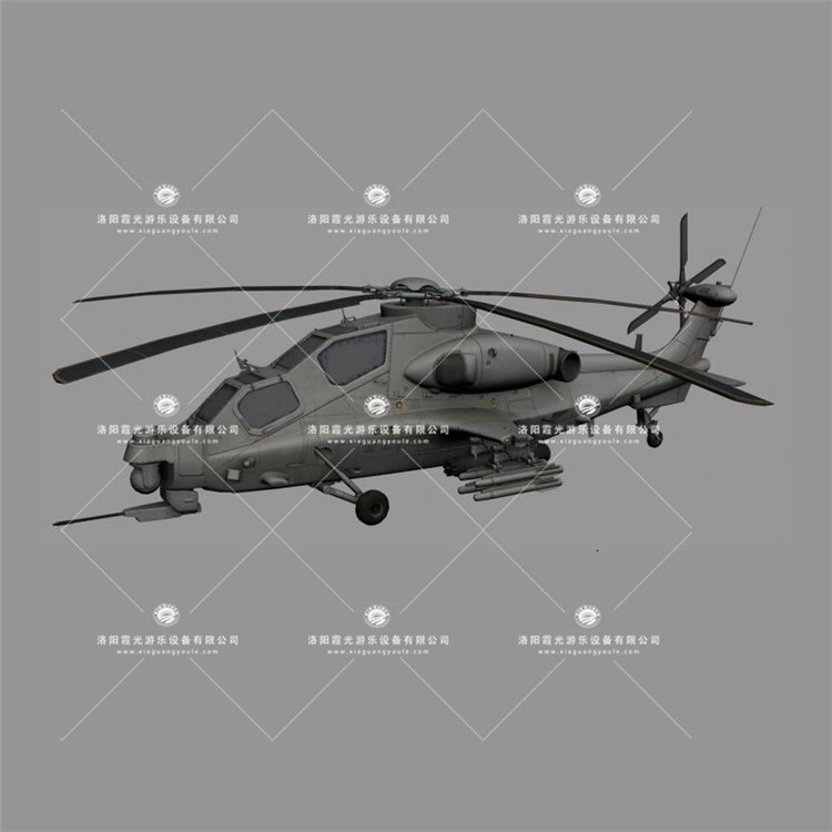 钦州武装直升机3D模型